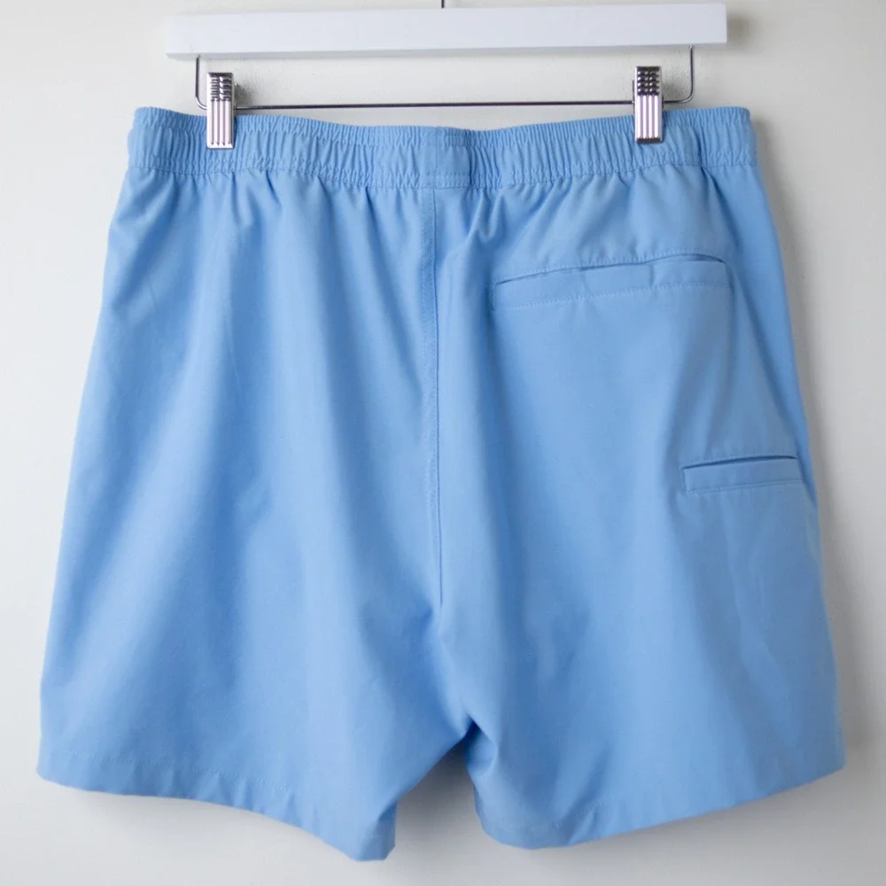 Huk Pursuit Volley Swim Shorts Mens Large Marolina Blue Lined Quick Dry Trunks
